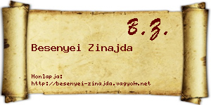 Besenyei Zinajda névjegykártya
